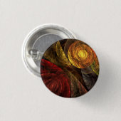 Zonnebloem Bloemen Modern Abstract Kunstpatroon Ronde Button 3,2 Cm (Voorkant /achterkant)