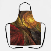 Zonnebloem Bloemen Modern Abstract Kunstpatroon Schort (Voorkant)