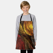 Zonnebloem Bloemen Modern Abstract Kunstpatroon Schort (Gedragen)