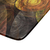 Zonnebloem Bloemen Modern Abstract Kunstpatroon Snijplank (Hoek)