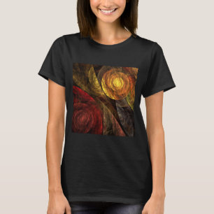 Zonnebloem Bloemen Modern Abstract Kunstpatroon T-shirt
