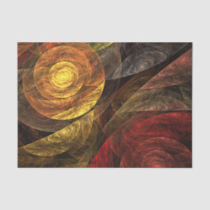 Zonnebloem Bloemen Modern Abstract Kunstpatroon Tissuepapier