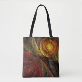 Zonnebloem Bloemen Modern Abstract Kunstpatroon Tote Bag (Voorkant)