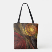 Zonnebloem Bloemen Modern Abstract Kunstpatroon Tote Bag (Achterkant)