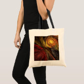 Zonnebloem Bloemen Modern Abstract Kunstpatroon Tote Bag (Voorkant (product))