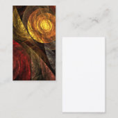 Zonnebloem Bloemen Modern Abstract Kunstpatroon Visitekaartje (Voorkant / Achterkant)