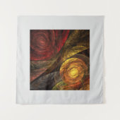 Zonnebloem Bloemen Modern Abstract Kunstpatroon Wandkleed (Voorkant (horizontaal))