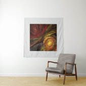 Zonnebloem Bloemen Modern Abstract Kunstpatroon Wandkleed (In Situ (horizontaal))