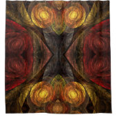 Zonnebloem Bloemen Moderne Abstracte kunst Douchegordijn (Voorkant)