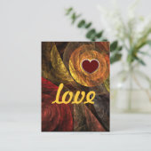 Zonnebloem Bloemen Moderne Abstracte kunst Liefde Briefkaart (Staand voorkant)