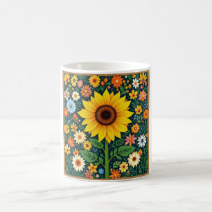 Zonnebloem Bloemen Mok