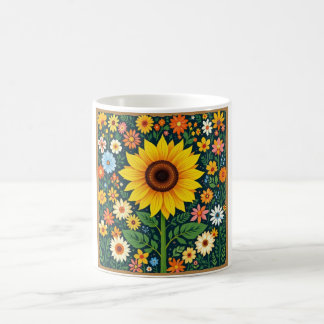 Zonnebloem Bloemen Mok