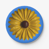 Zonnebloem Bloemen Picknick Tuin Feest Bloemstuk Papieren Bordje (Voorkant)