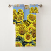 Zonnebloem Bloemen Polar Beer Badhanddoek Sets Bad Handdoek (Insitu)