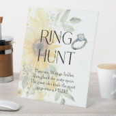 Zonnebloem Bloemen Ring Hunt Vrijgezellenfeest spe Reclamebord Met Voetstuk (Insitu)