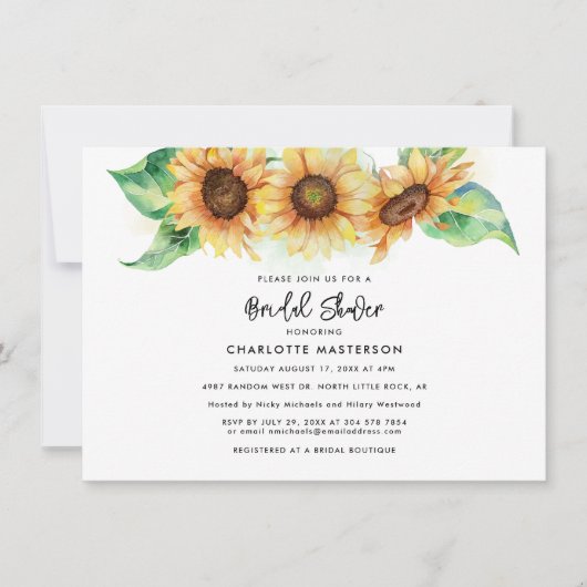 Zonnebloem Bloemen Script Custom Vrijgezellenfeest Kaart (Voorkant)