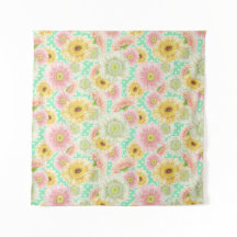 Zonnebloem Bloemen Tapijt – Bright Boho Wall decor