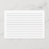 Zonnebloem Bloemen Vrijgezellenfeest Recept Informatiekaartje (Achterkant)