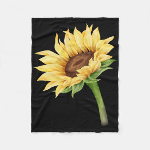 Zonnebloem Bloemen Waterverf Positiviteit Zomer He Fleece Deken