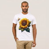 Zonnebloem Bloemen Zomer T-shirt (Voorkant volledig)