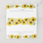 Zonnebloem Bloemendouche Gast Naam Plaats Kaart Plaatskaartje (Buitenkant ongevouwen)