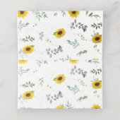 Zonnebloem Bloemendouche Gast Naam Plaats Kaart Plaatskaartje (Binnenkant ongevouwen)