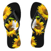 Zonnebloem bloemenduif Teenslippers (Voetbed)