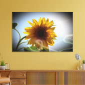 Zonnebloem Bloemengeur Kunst Canvas Afdruk (Insitu (Woonkamer))