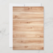 Zonnebloem bloemenhout Vrijgezellenfeest Kaart (Achterkant)