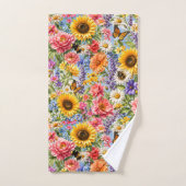 Zonnebloem Bloemenset Badkamer Handdoeken (Handdoek)
