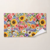 Zonnebloem Bloemenset Badkamer Handdoeken (Handdoek)