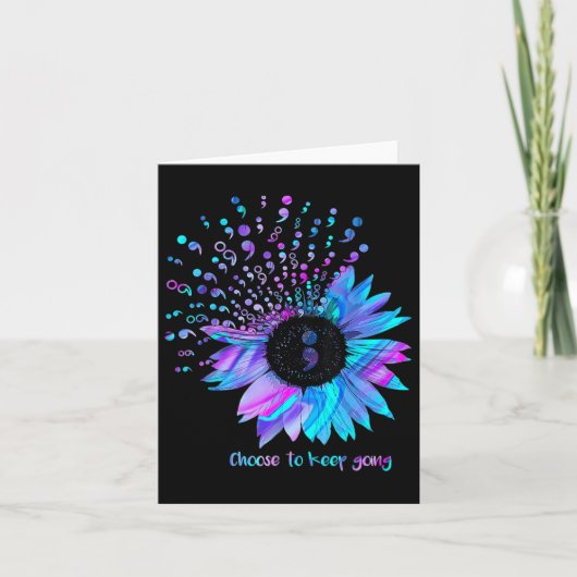  zonnebloem bloemensuïcidepreventie Awaren Kaart (Voorkant)