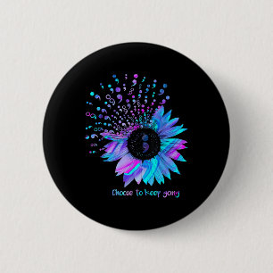 zonnebloem bloemensuïcidepreventie Awaren Ronde Button 5,7 Cm