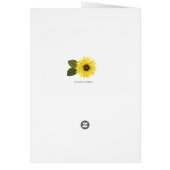 Zonnebloem bloementuin | Verjaardag (Achterkant)