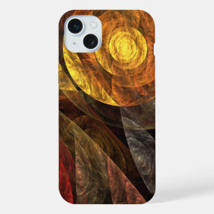 Zonnebloem Bloemig Modern Abstract Kunstpatroon iPhone 15 Plus Case