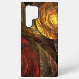 Zonnebloem Bloemig Modern Abstract Kunstpatroon Samsung Galaxy Hoesje