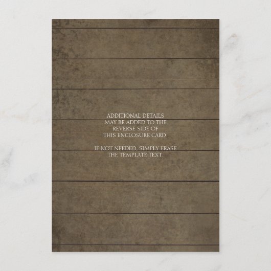 Zonnebloem Bloemige Herfst Pompoen Trouwdetails Informatiekaartje (Achterkant)