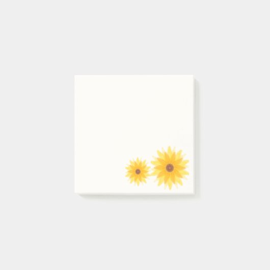 Zonnebloem Bloemige Post-Its Post-it® Notes (Voorkant)