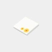 Zonnebloem Bloemige Post-Its Post-it® Notes (Schuin)