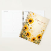 Zonnebloem Bloemrijke Spiraalgebonden Botanische P Planner (Display)