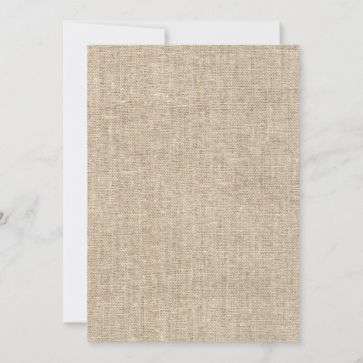 Zonnebloem Bloemstuk Jute Bruidsdouche Kaart (Achterkant)