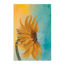 Zonnebloem Bloemstuk Muurkunst