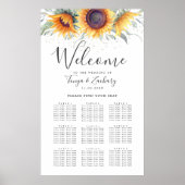 Zonnebloem Bloom 9 Tafelplaatjes Poster (Voorkant)