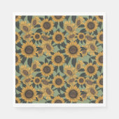 Zonnebloem Bloom Baby shower servetten (Voorkant)