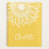 Zonnebloem Bloom Moderne naam Planner (Voorkant)