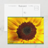 Zonnebloem | Blue Beach Song™-Briefkaart Briefkaart (Voorkant / Achterkant)