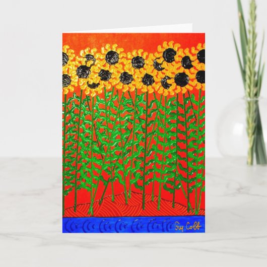 Zonnebloem Blues Kaart (Voorkant)