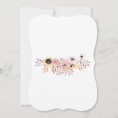 Zonnebloem Boeket Bruids Douche Uitnodigingen (Achterkant)