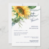 Zonnebloem boeket Navy Vrijgezellenfeest Kaart (Voorkant)