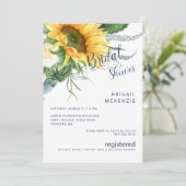 Zonnebloem boeket Navy Vrijgezellenfeest Kaart (Staand voorkant)